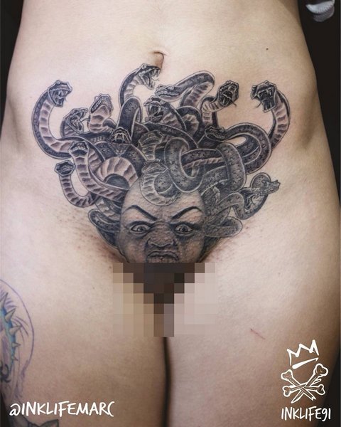 Фото татуировки на влагалище