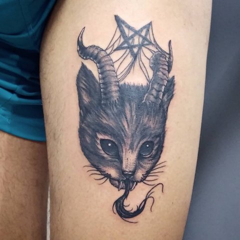 Значение татуировки кошка для девушек и мужчин, египетские кошки, сфинкс, головва кошки, черная, крылья, лапки