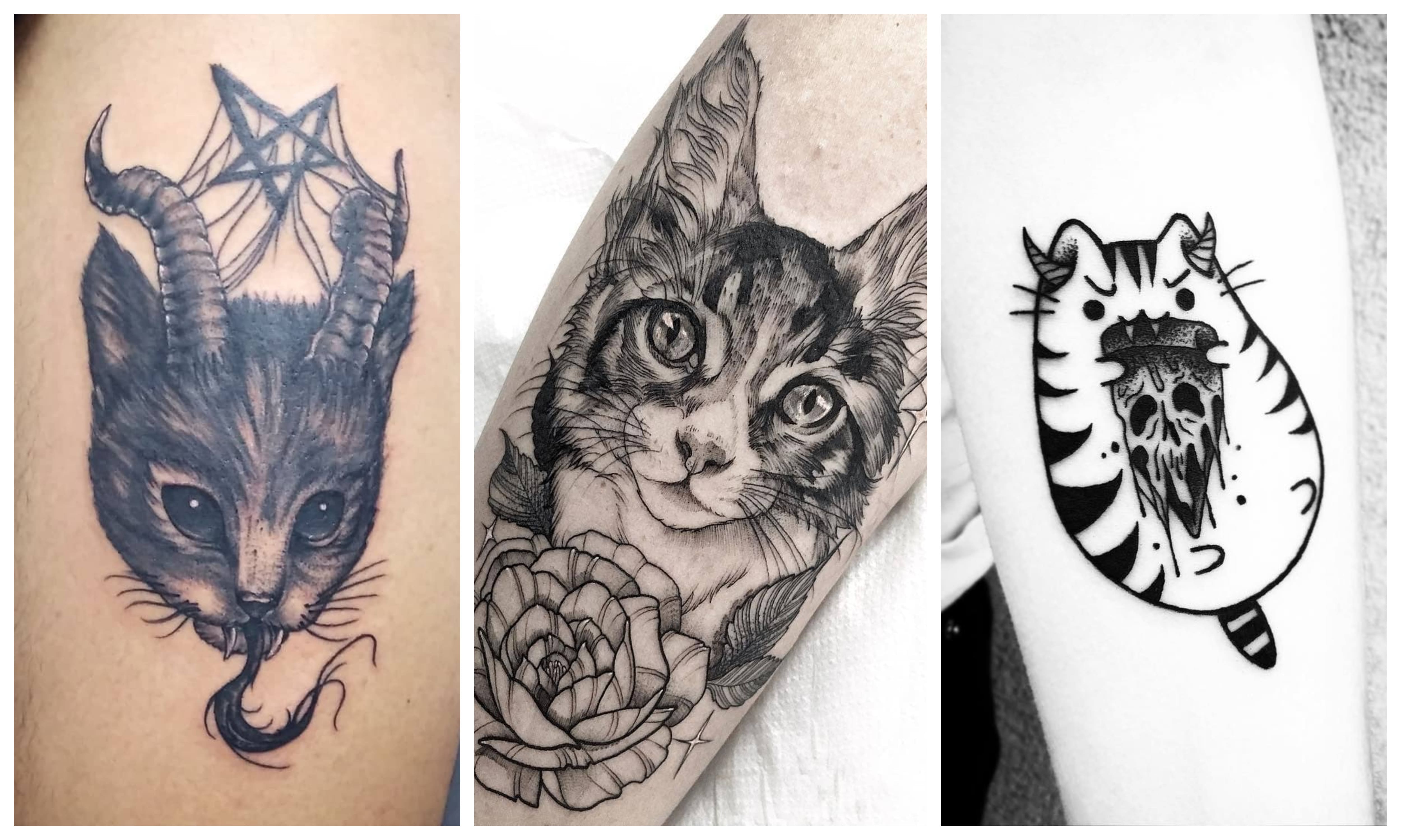 🐱Тату Кошка [Значение]🐱 для Женщин и Мужчин | TattooAssist