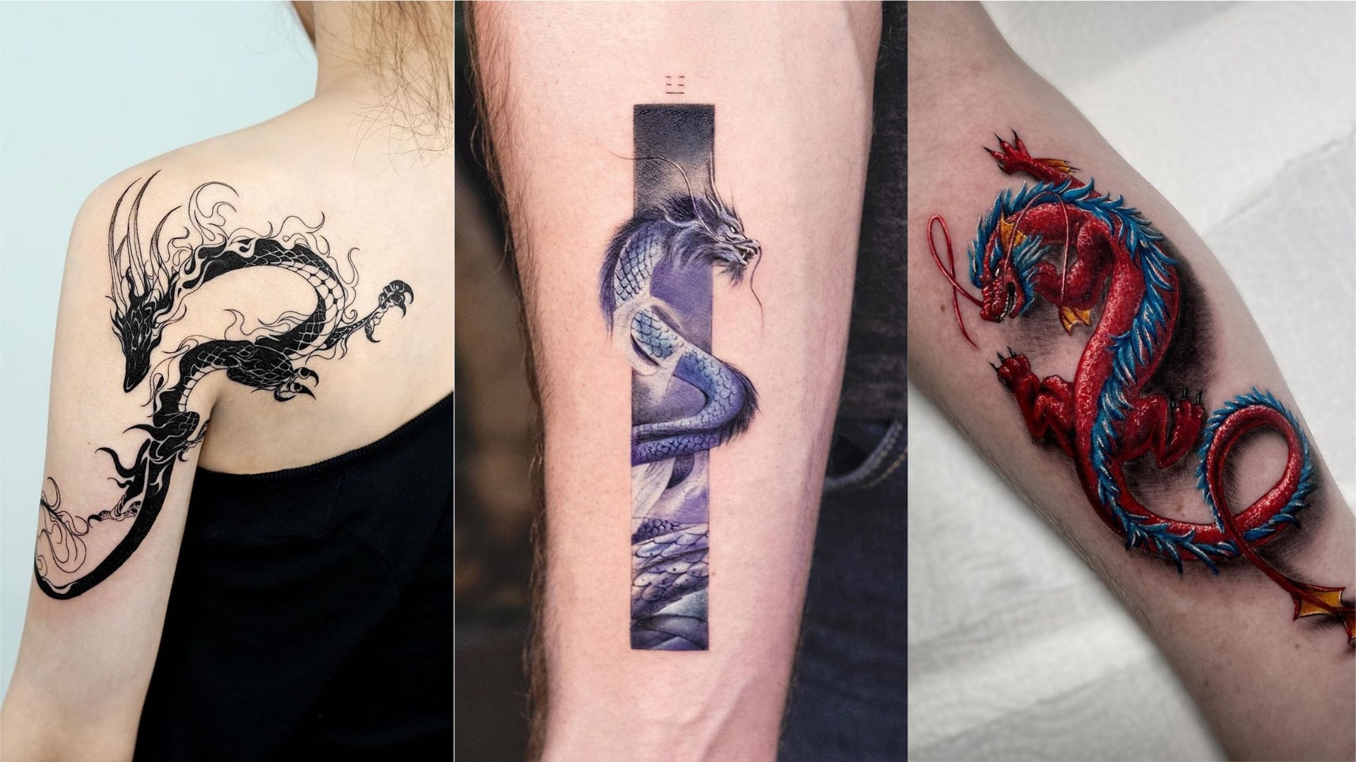 Тату (татуировка) Дракон: мужские и женские татуировки, фото и эскизов от лучших тату-мастеров