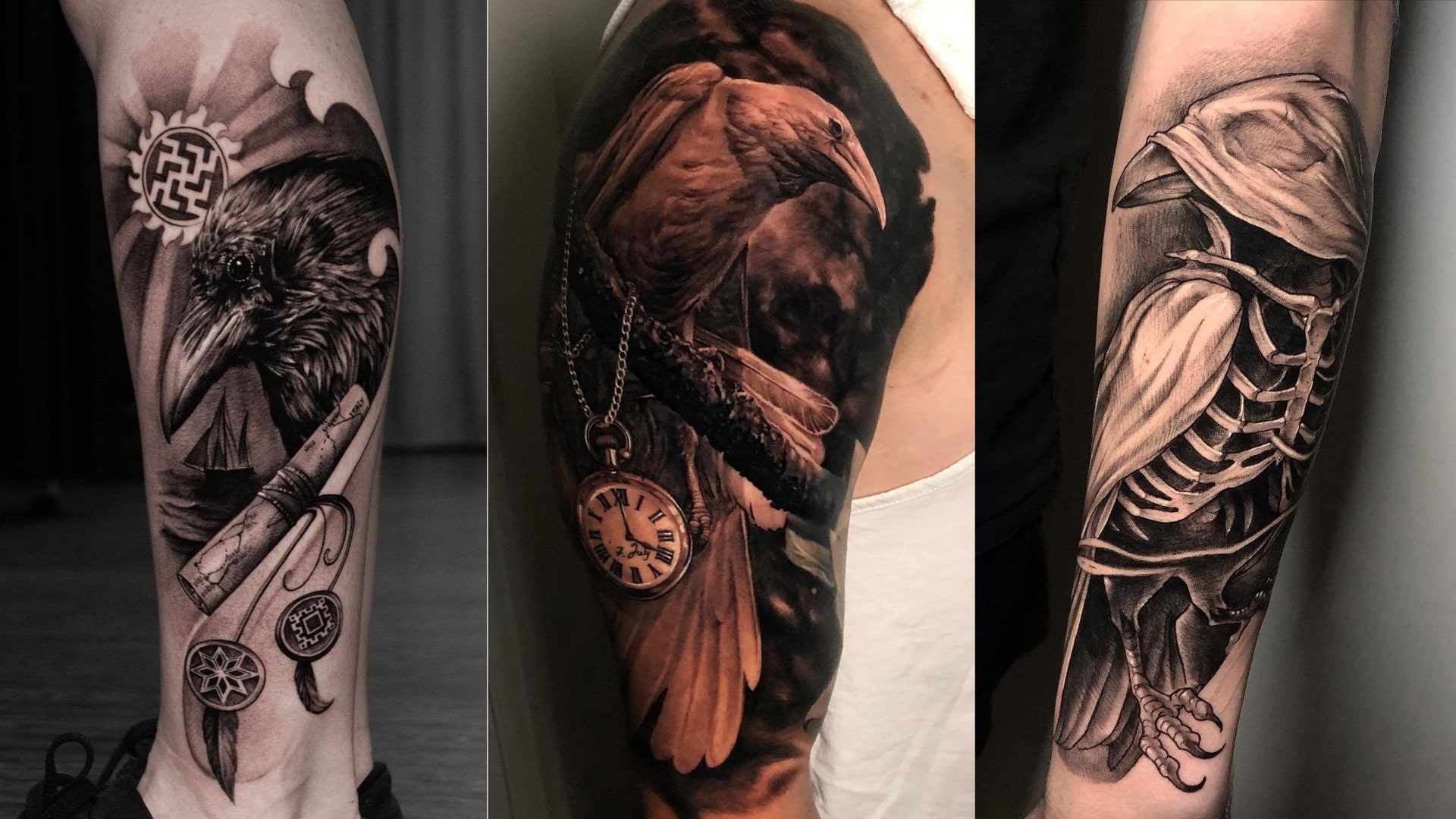 Значение татуировки ворона