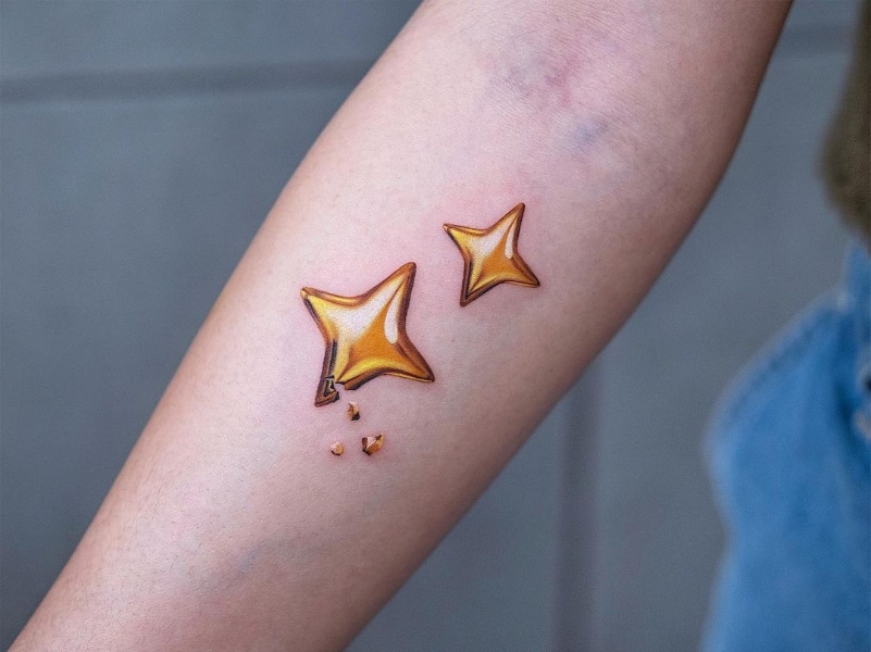 Татуировка Золотые Звезды