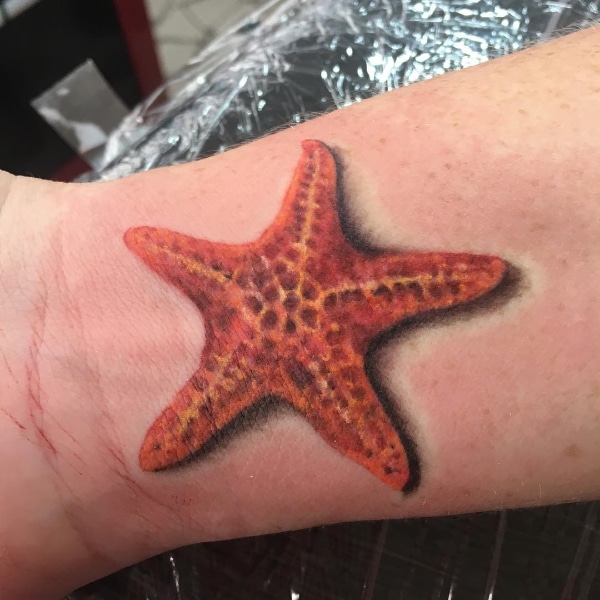 Маленькая Татуировка Морской Звезды